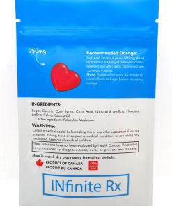 Alternative view of INfinite Rx Shroom Infused Heart Gummies Edibles (1000mg)