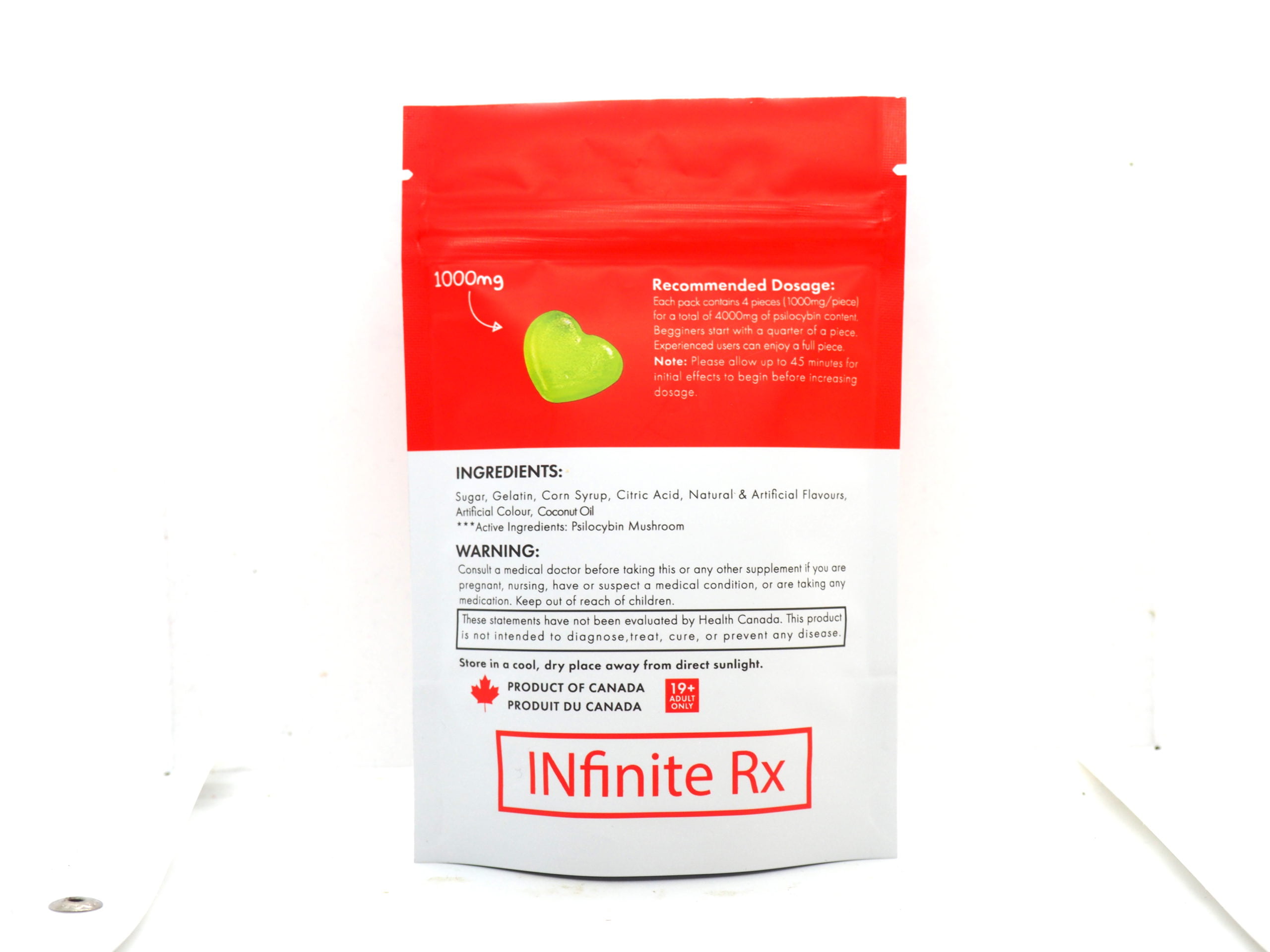 INfinite Rx Shroom Infused Large Heart Gummies Edibles (4000mg)