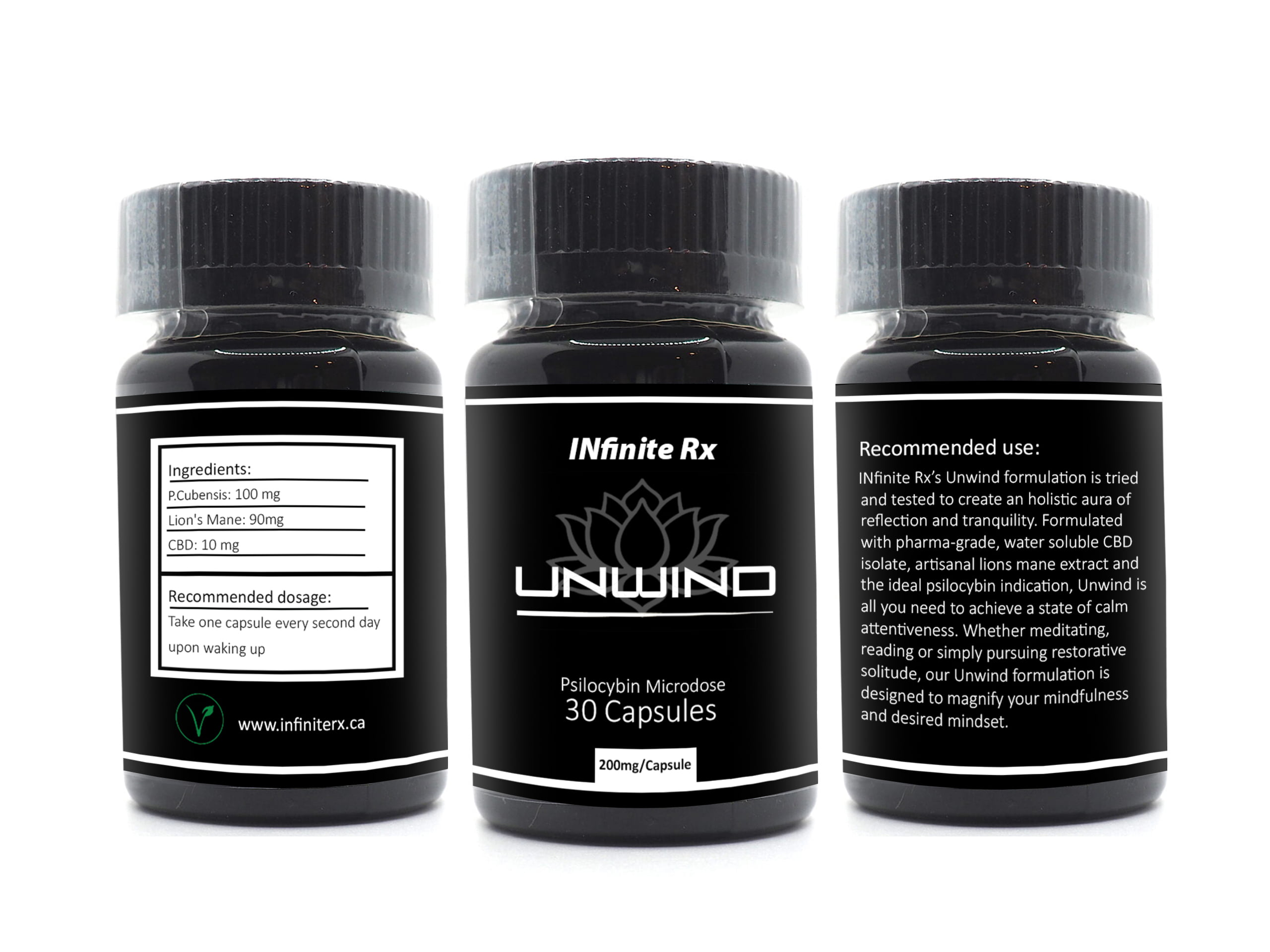 INfinite Rx (Unwind) Microdosing Psilocybin & CBD Capsules - Image 2