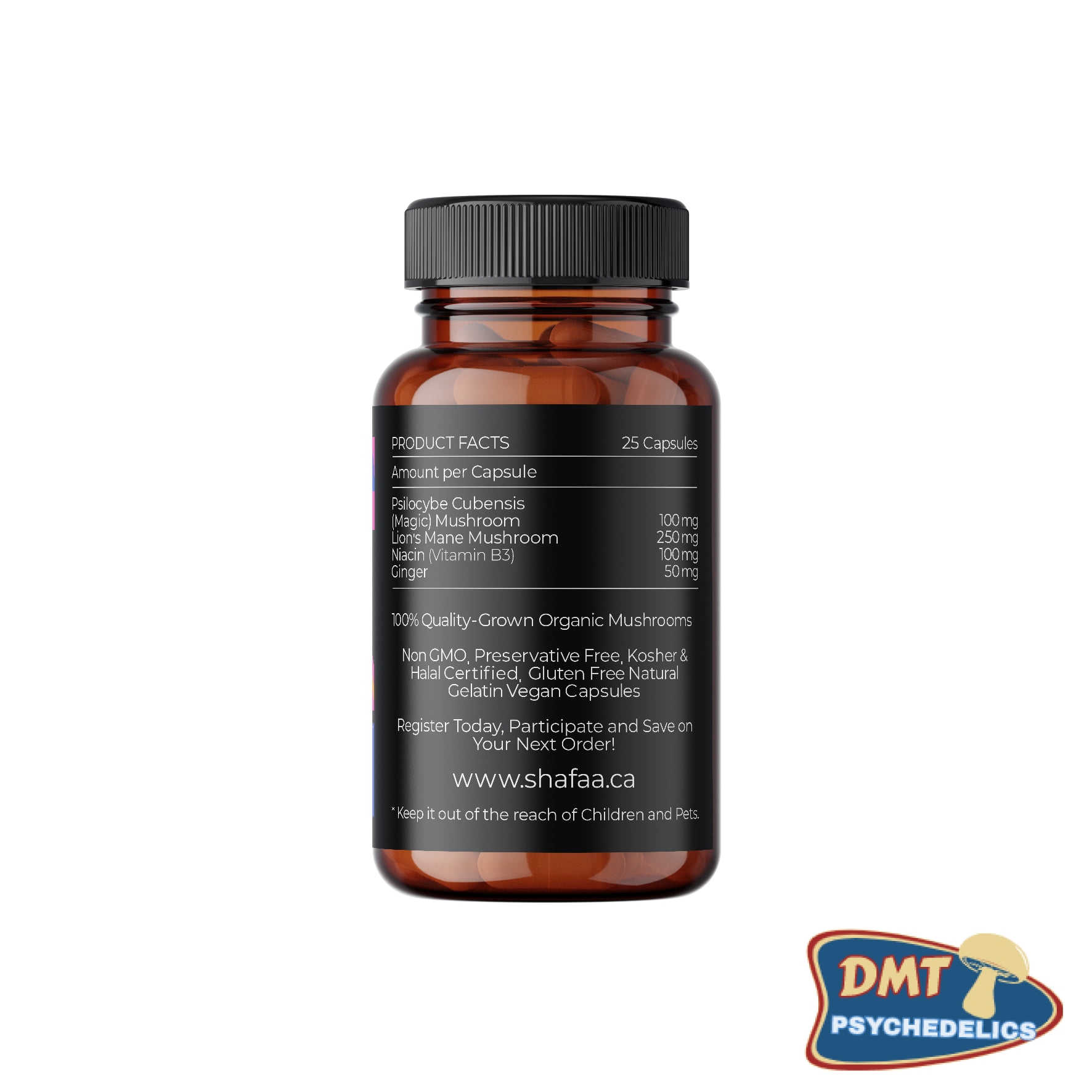 Shafaa Evolve Magic Mushroom Microdosing Cognition Capsules - Image 5