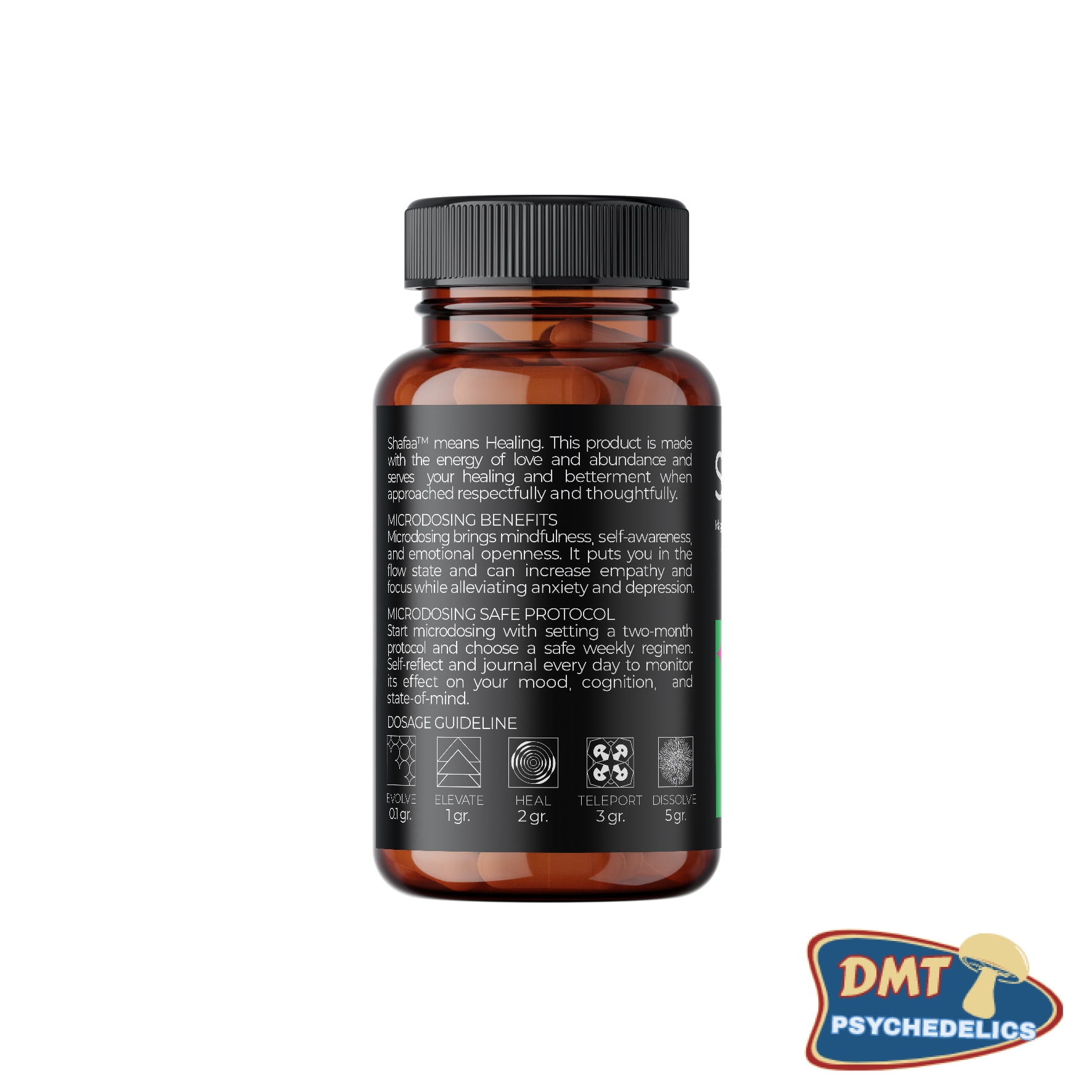 Shafaa Evolve Magic Mushroom Microdosing Cognition Capsules - Image 4