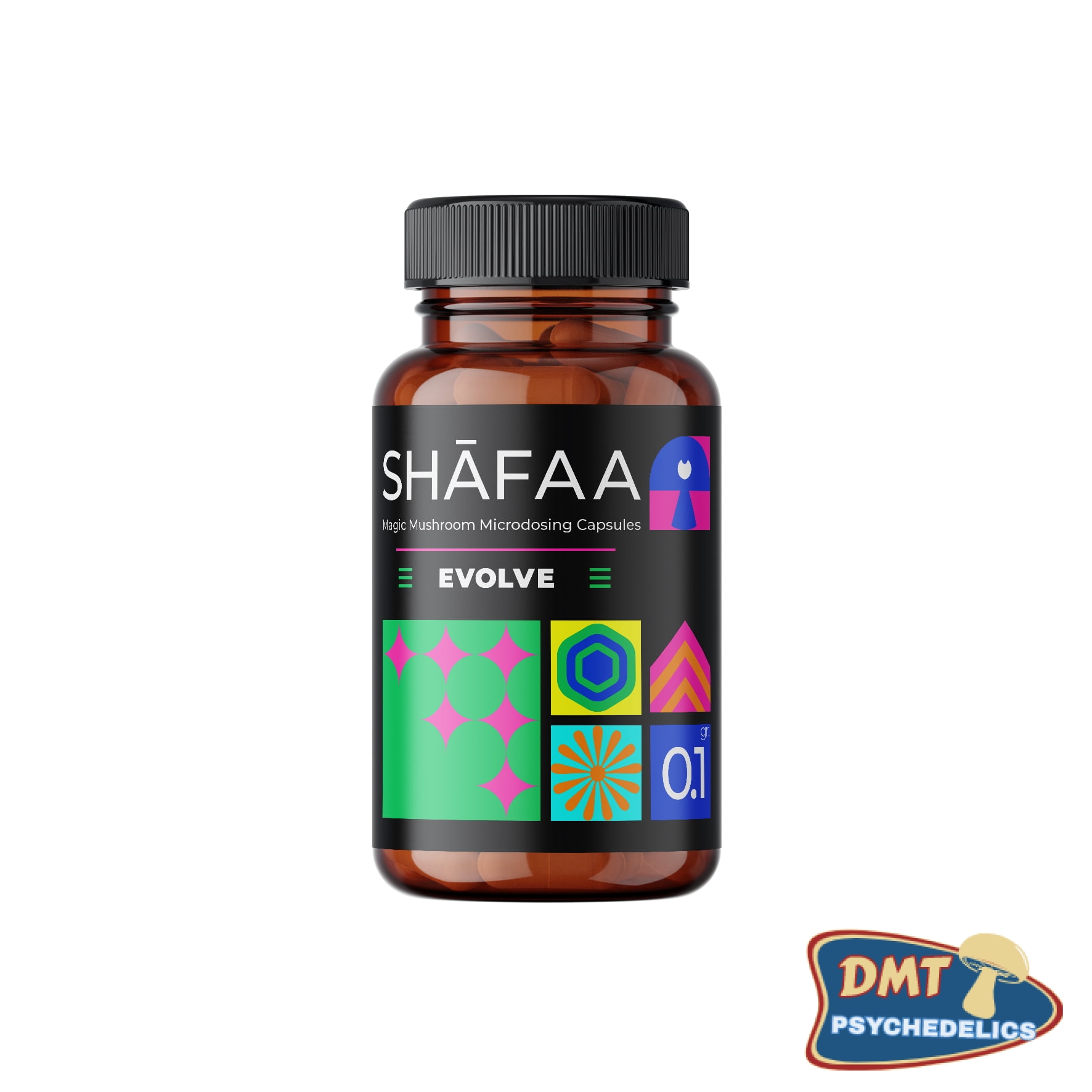 Shafaa Evolve Magic Mushroom Microdosing Cognition Capsules