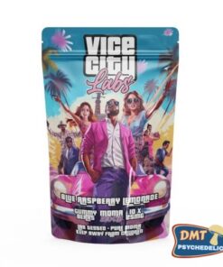Alternative view of Vice City Labs – Blue Raspberry MDMA Gummy Bears – 250MG
